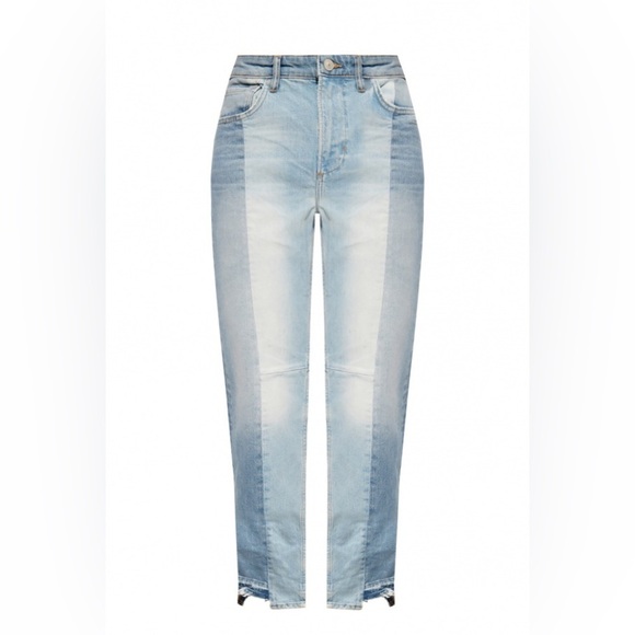 AllSaints Kim Two Toned Asymmetrical Hem Jeans sz 32 - Picture 4 of 9